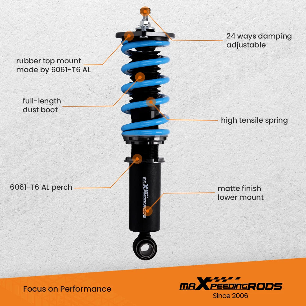 Coilovers for Nissan 300ZX Z32 (1992–1996) - Adjustable Dampening