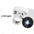 30X 60X LED Jewelry Loupe Magnifier