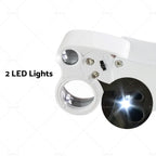 30X 60X LED Jewelry Loupe Magnifier