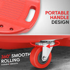38'' Portable Red Repair Floor Creeper for Car SUV (Fits Most Models)