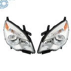 Set of 2 Headlights for Chevy Equinox (2010-2015) Halogen Chrome Housing