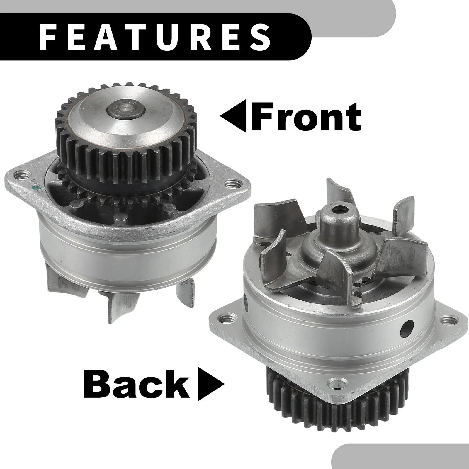 Water Pump for Infiniti FX35 (2003–2007) No. 210107Y026 with Rubber Ring Kit