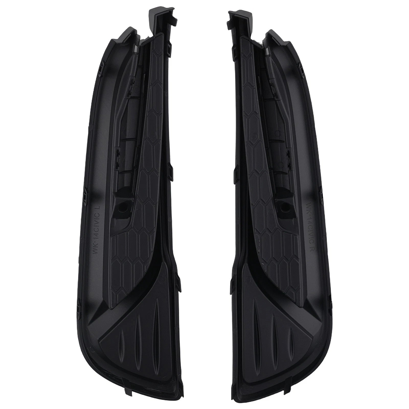 Set of 2 Front Bumper Fog Light Grille Covers for Honda Civic 2013–2015