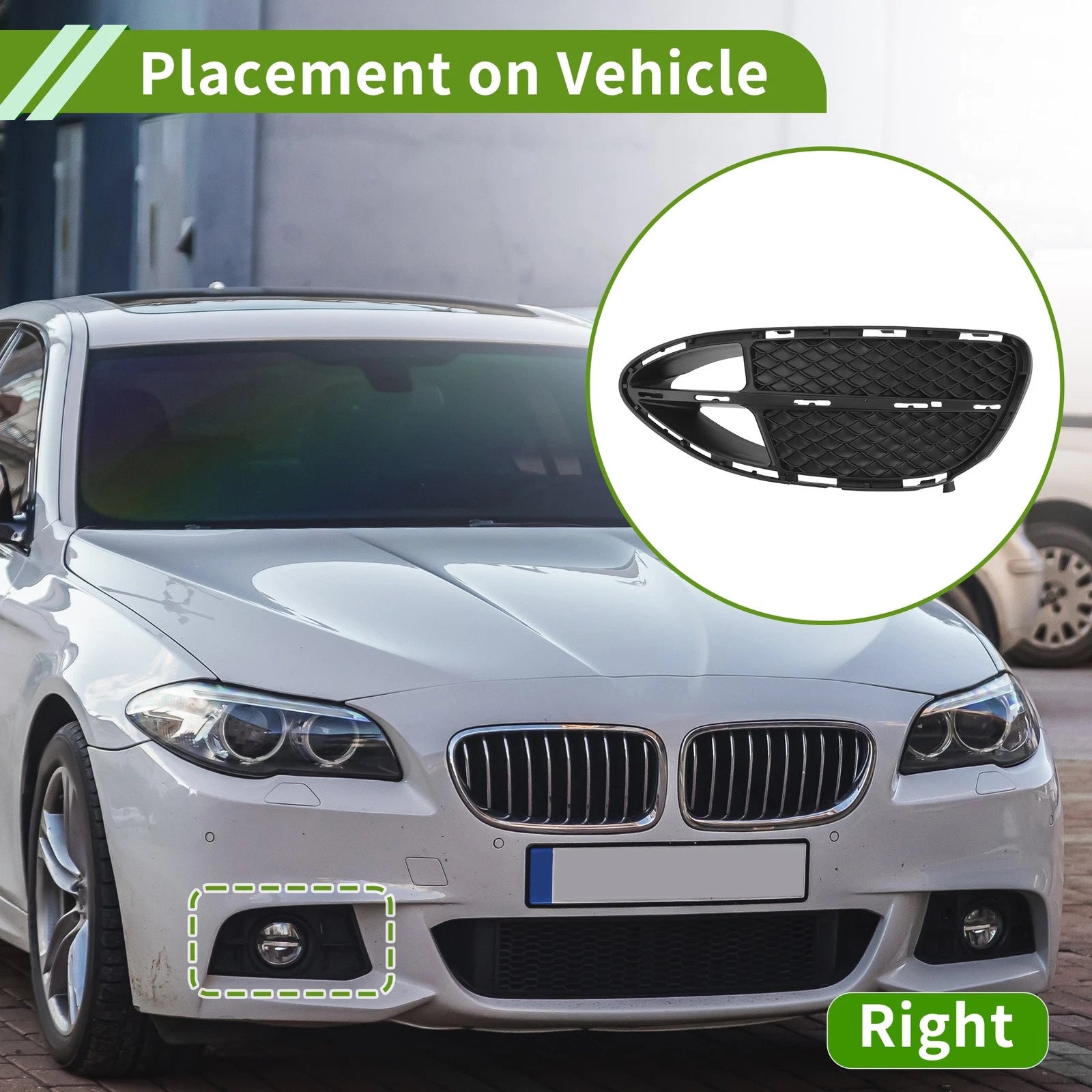 1 Pc Fog Light Grill for Mercedes Benz W212 (2014–2016) No. 2128852022