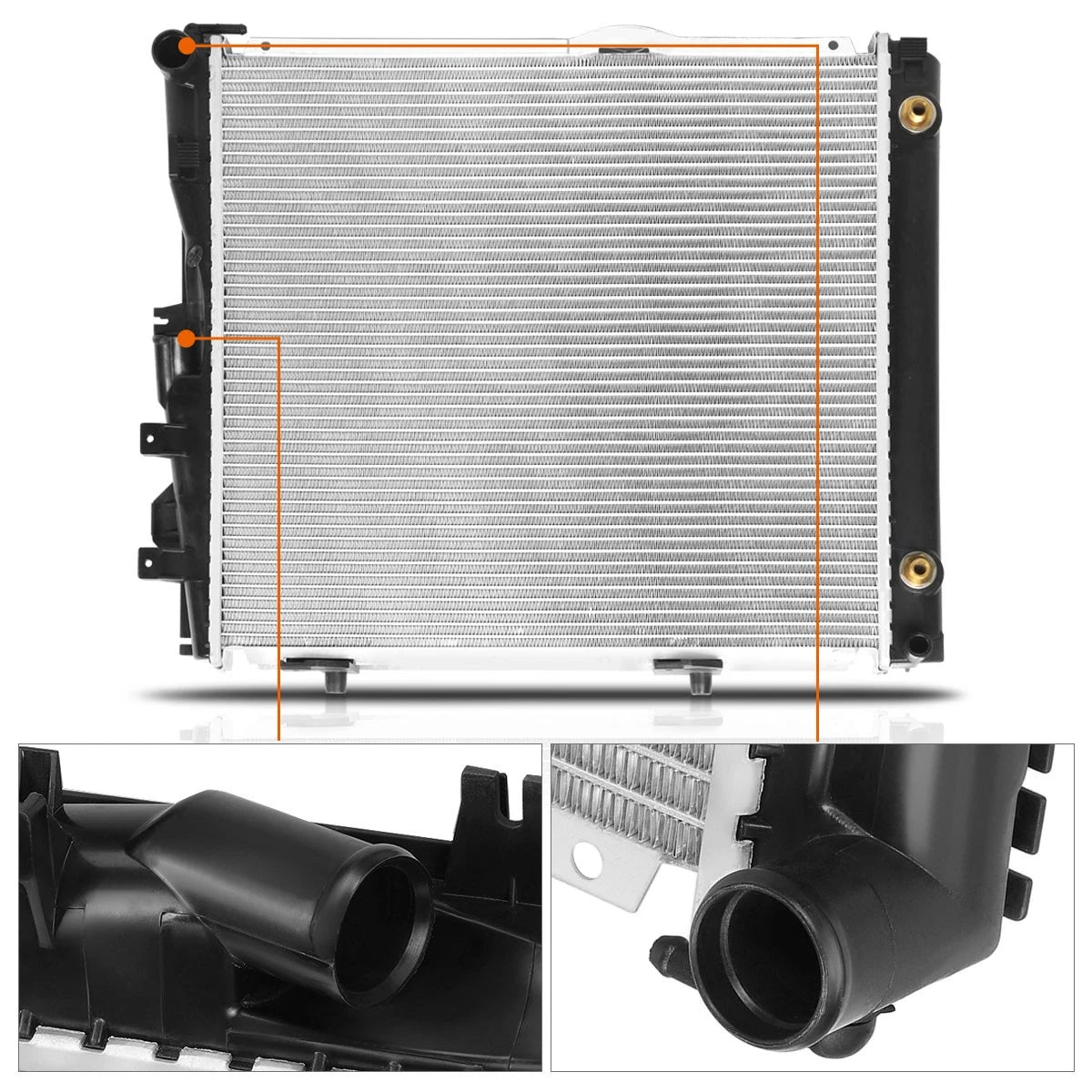 Full Aluminum Radiator for Mercedes-Benz 300E/300CE/300TE (1986–1993) DPI-453