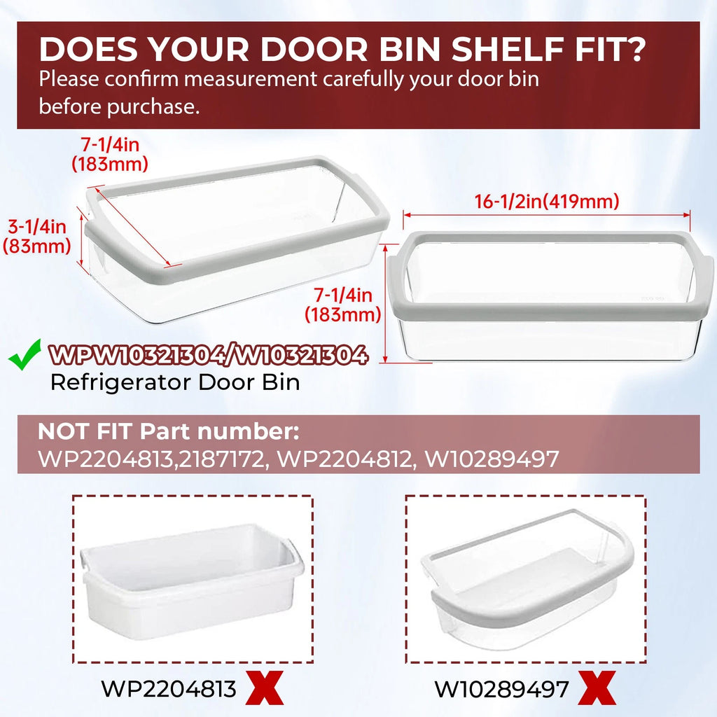 Door Shelf Basket for Whirlpool Refrigerator (W10321304)