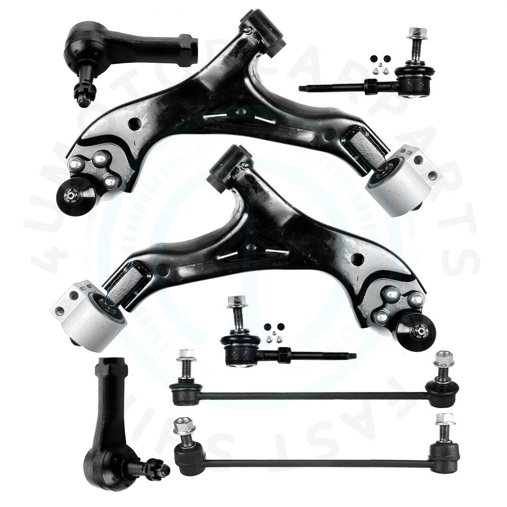 Set of 8 Control Arms Rear Sway Bars Tie Rods for Saturn VUE Chevy Equinox (2005–2006)