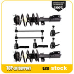 Set of 8 Complete Struts, Sway Bars & Tie Rods for Buick Enclave, Traverse
