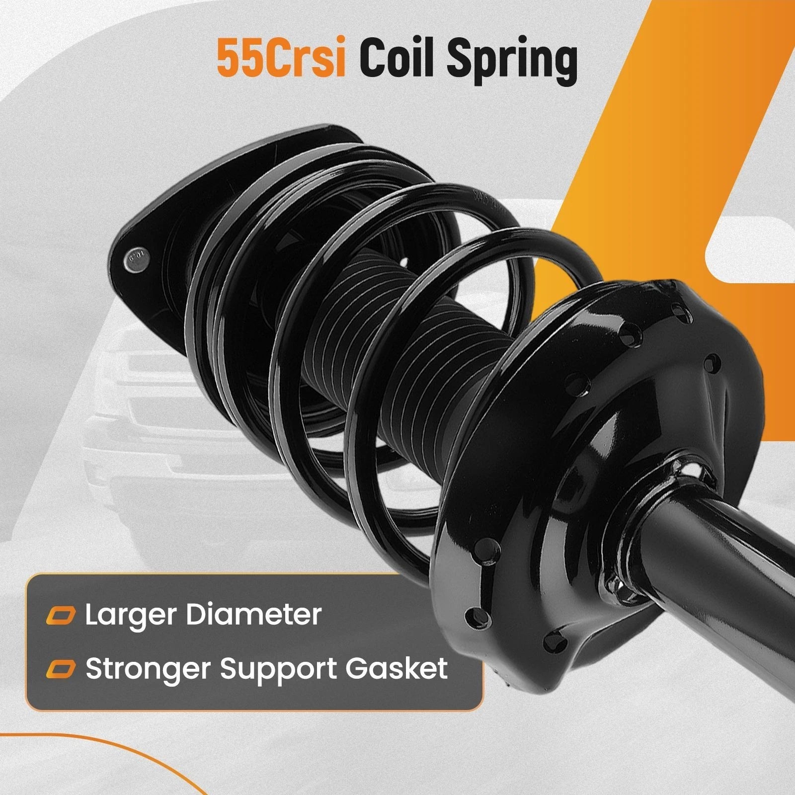 2X Front Struts with Coil Spring for Subaru Forester (2006–2008)