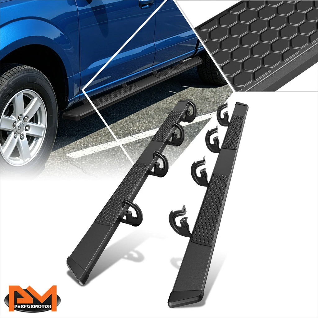 Set of 2 Honeycomb Step Pad Nerf Bars for Ford F150 Crew Cab (2004–2014)