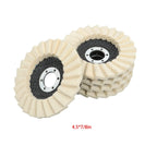 8 Pcs Wool Polishing Wheel Disc Set for Buffing Wheel 4.5" x 7/8"