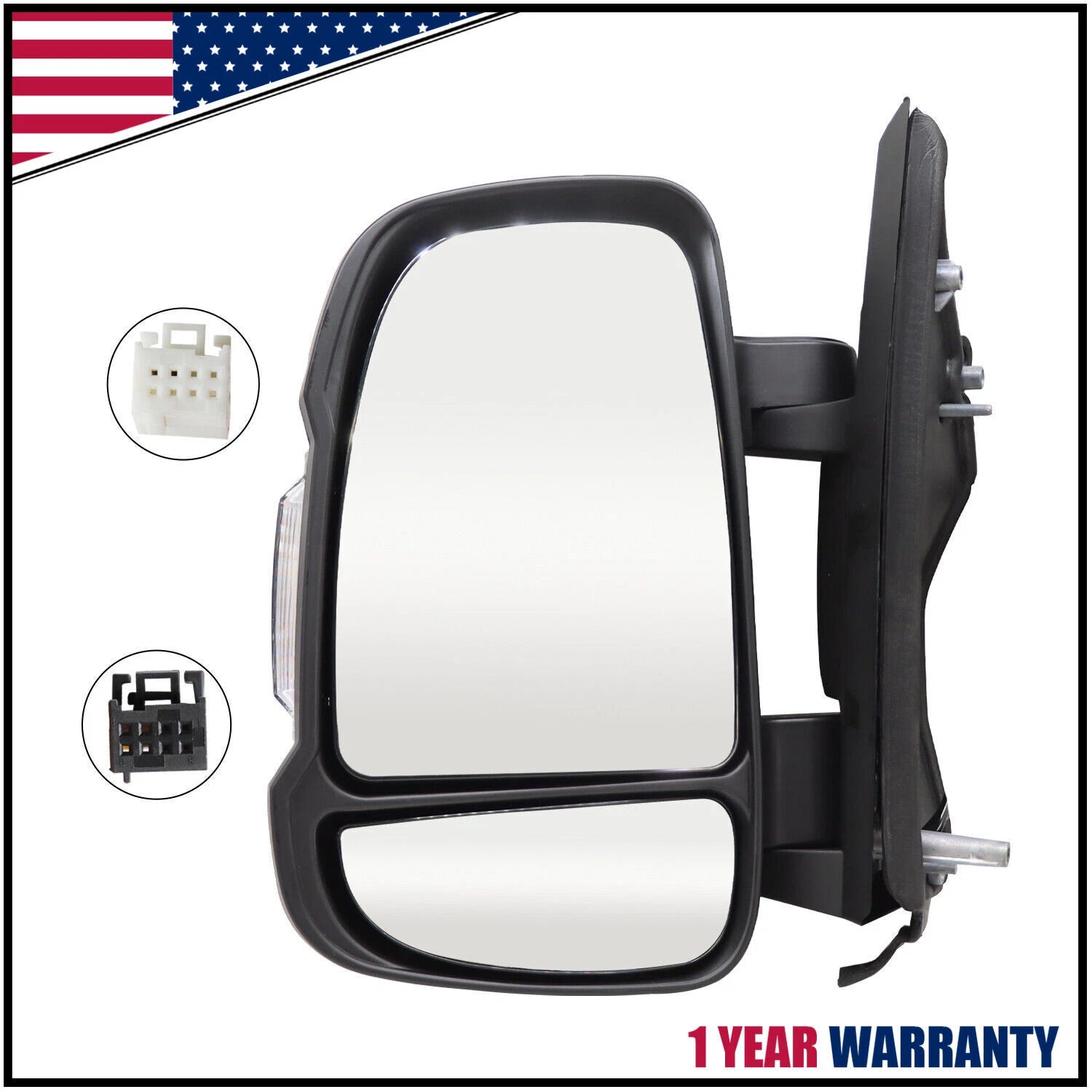 Driver Left Side Door Mirror Power with Signal Light for RAM Promaster (2010–2024)
