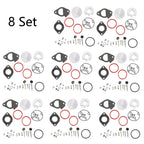 Set of 8 Carburetor Repair Kits for B&S 796184 Lawn Mower