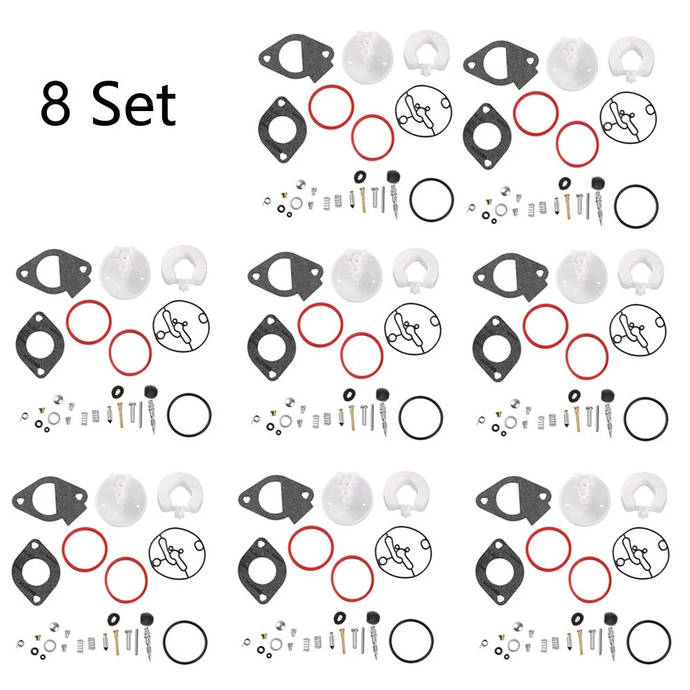 Set of 8 Carburetor Repair Kits for B&S 796184 Lawn Mower