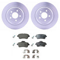 Set of 4 Hella Rear Rotors & Low-Met Disc Brake Pad Kit for X166 GLE300d GLE350 ML250 ML350