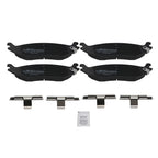 Set of 4 Rear Ceramic Brake Pads for Dodge Ram 1500 (2002–2006) D898 P898