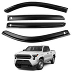 4X Side Window Rain Guards for Toyota Tacoma (2024–2025)
