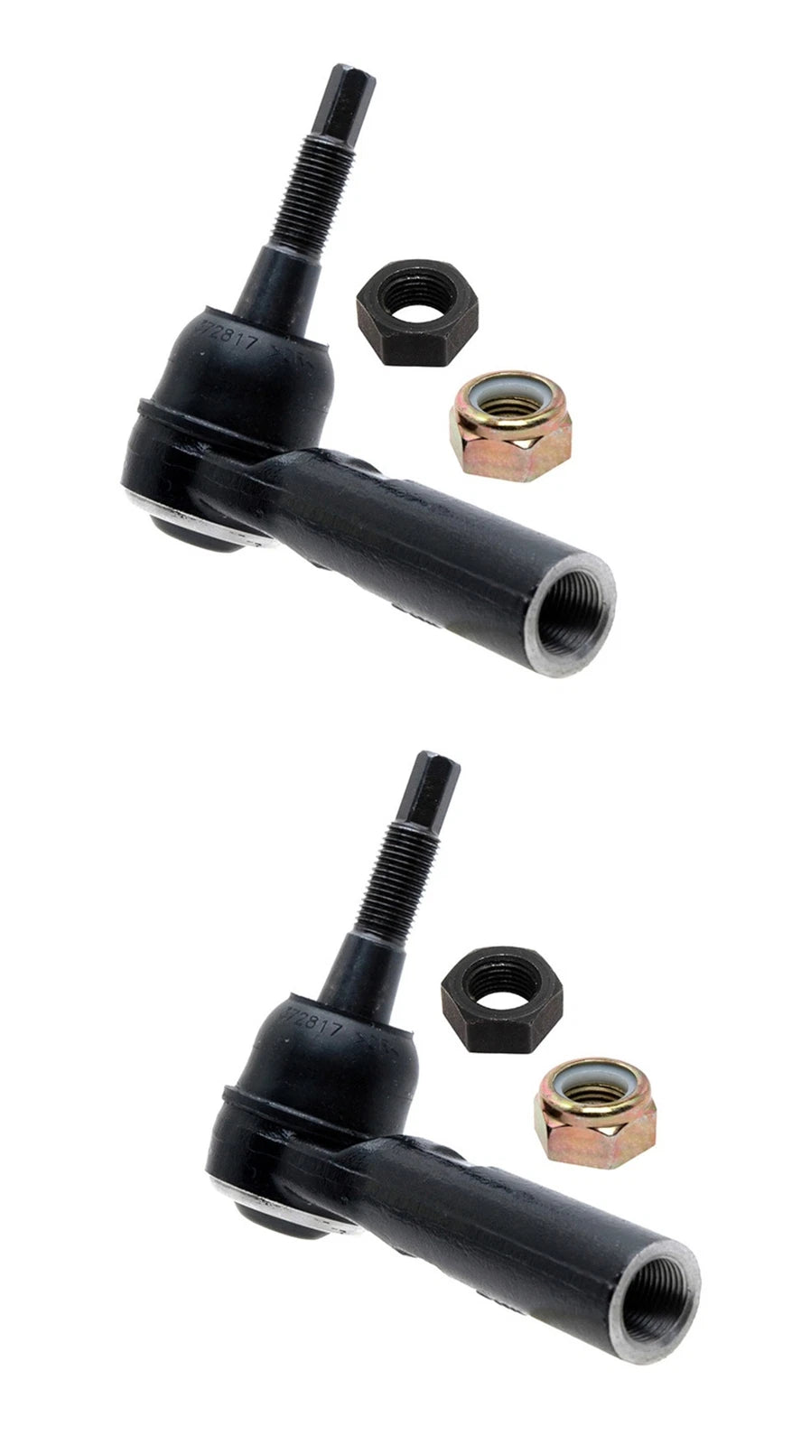 Set of 2 Outer Rack Power Steering Tie Rod Ends for Dodge Ram 3500
