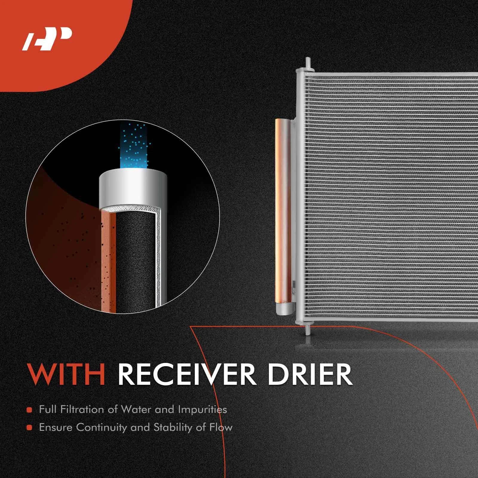 Radiator & A/C Condenser with Drier for Honda Pilot (2003–2008)