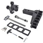 Adjustable Trailer Hitch for 2" Receiver (17000 lbs GTW)