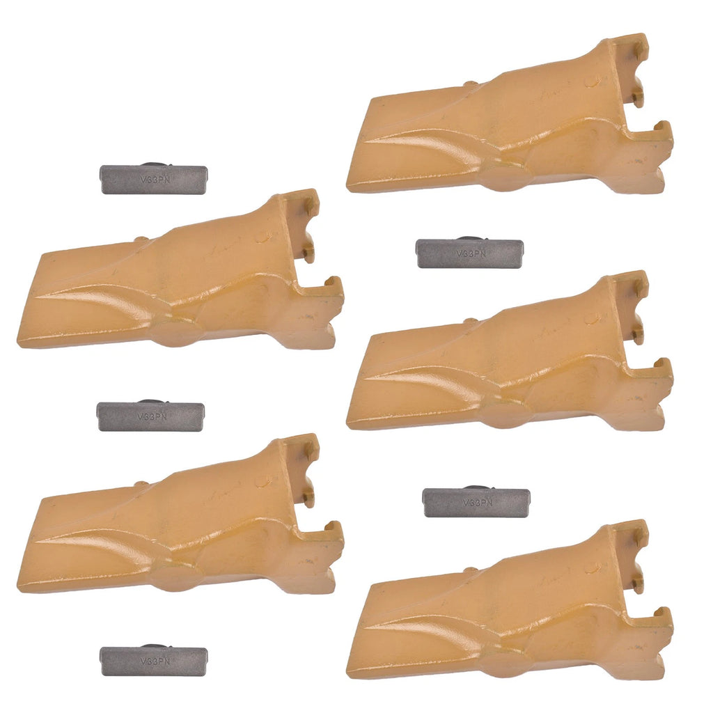Set of 5 Digging Teeth for Adapter (Alloy Steel)