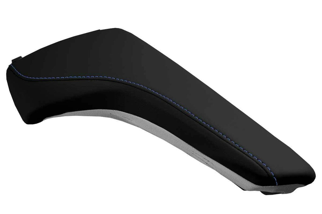Console Lid Pull Over Cover Leather for Chevrolet Camaro (2016–2020) Blue Stitch