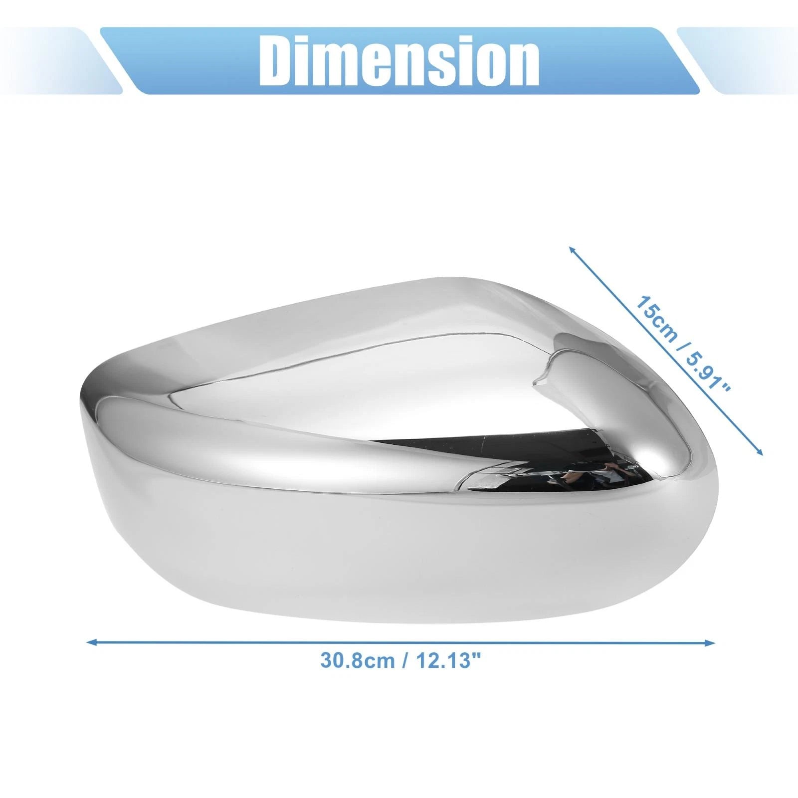Pair Chrome Plated Full Mirror Covers for Nissan Altima (2013–2018)