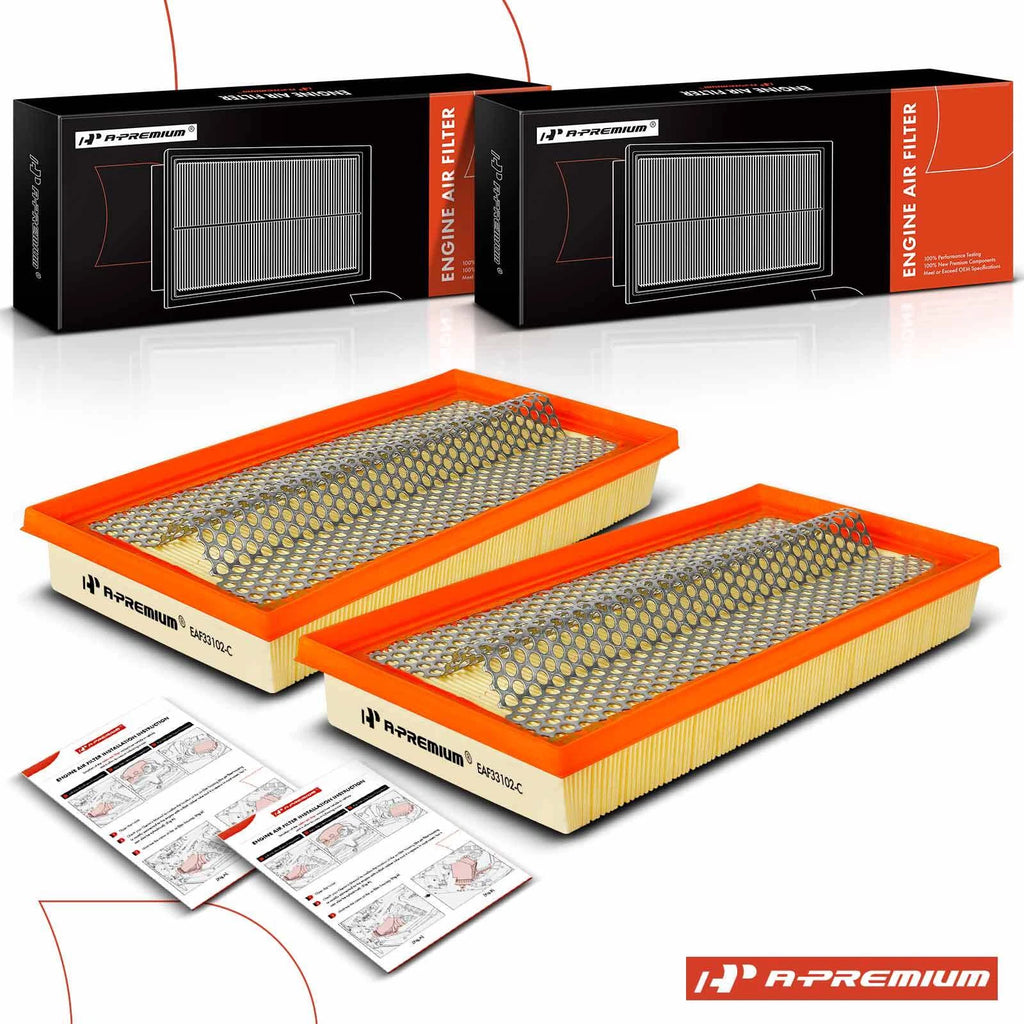 2X Engine Air Filter for Mercedes-Benz 400E, 500E, S420 (1994–1999)