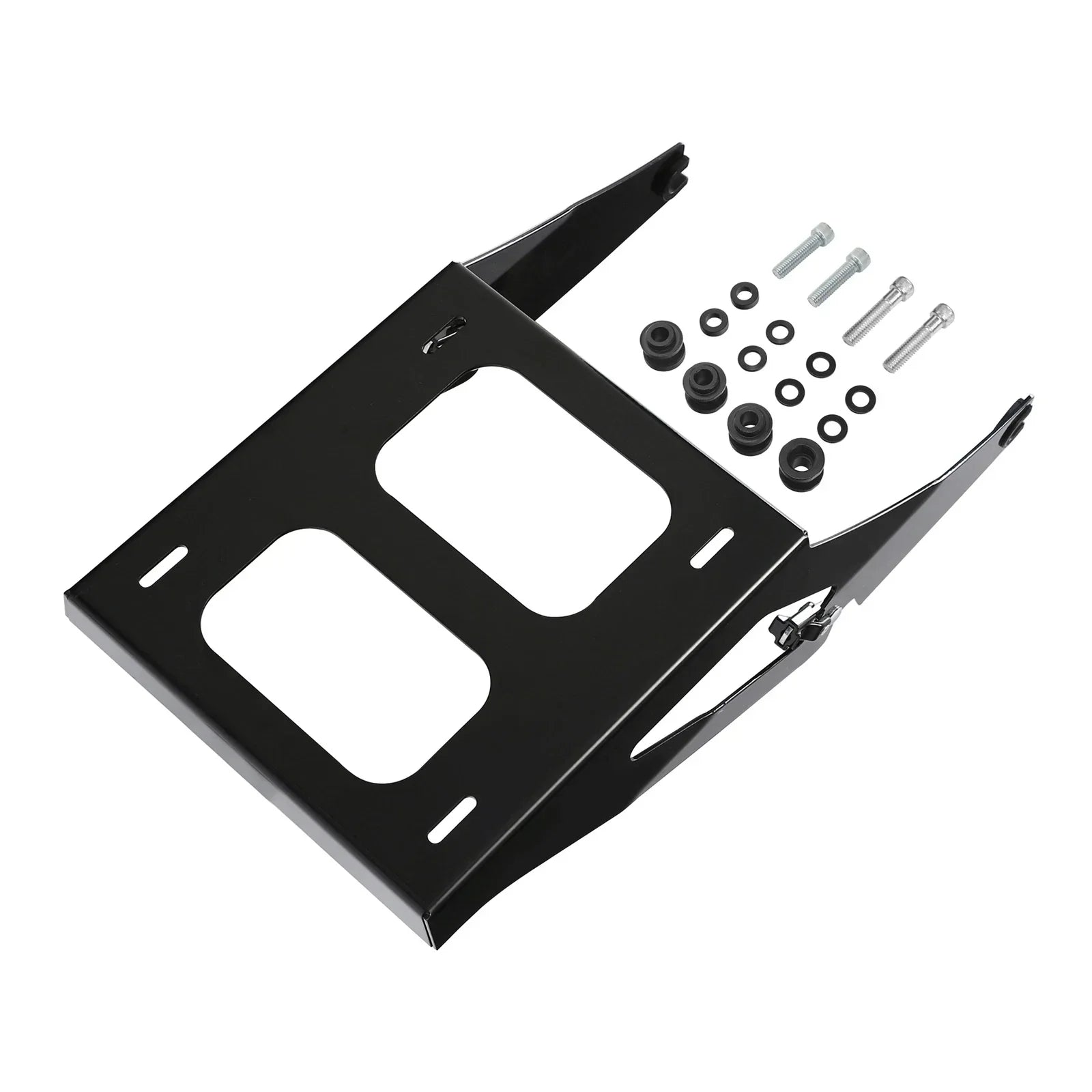 Vivid Black Two Up Mounting Rack for Harley Sport Glide FLSB (2018-2021)