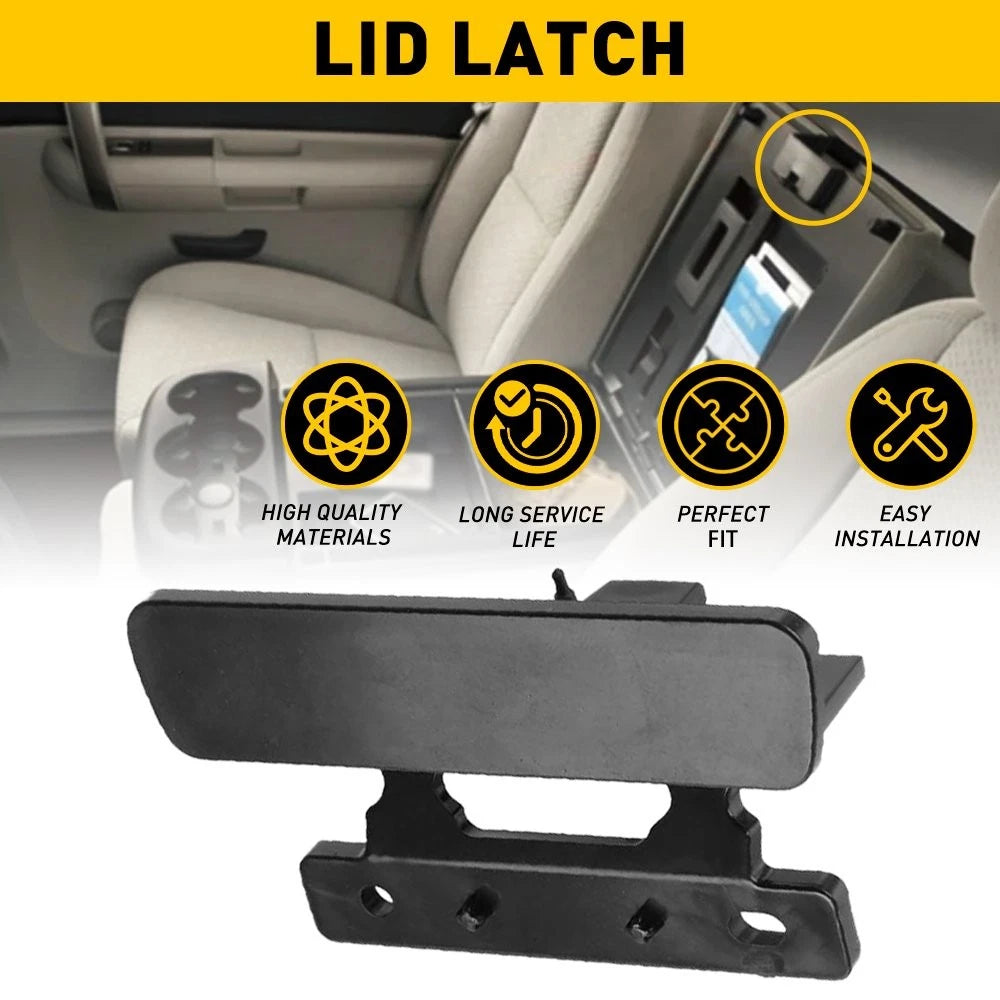 Center Console Armrest Lid Latch Lock for Chevy Silverado 1500 2500 (2007–2014)