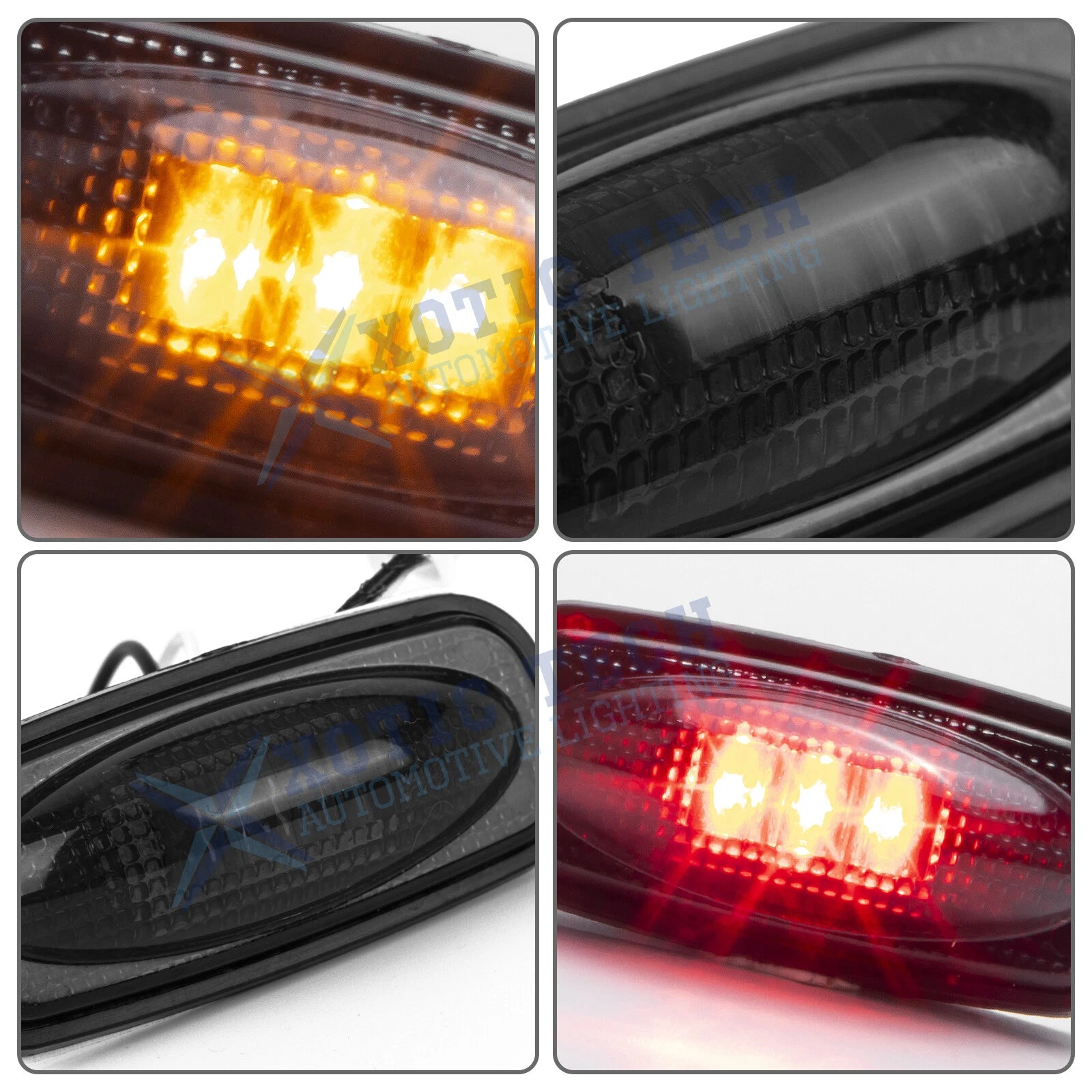 Smoked Lens LED Fender Bed Side Marker Light for Dodge Ram 2500 3500 (2011-2025)
