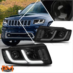 LED DRL Bar Projector Headlights for Jeep Grand Cherokee (2014–2016)