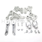 Front Footrest Bracket Assembly for Suzuki GSXR 1000 (2005–2014) Polish Silver