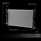 Replacement Radiator for Hyundai Elantra Coupe (2011–2013) DPI 13202