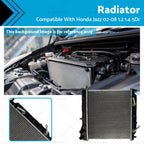 Aluminum Radiator for Honda Jazz (2002–2008) 1.2i 1.4i