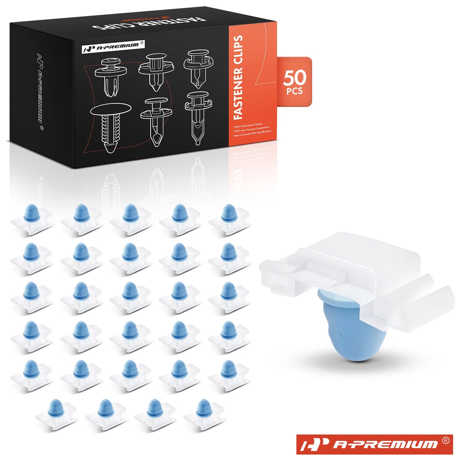 30Pcs 10mm Exterior Side Molding Trim Clips for BMW 
