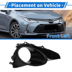 Front Left Fog Light Grill No. 8148202830 for Toyota Corolla (2017–2019)