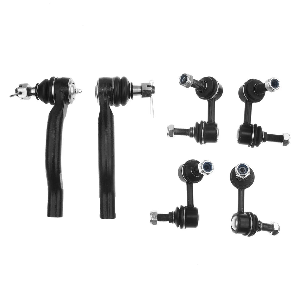Set of 6 Sway Bar & Tie Rod Ends for Nissan Pathfinder (2005–2012)