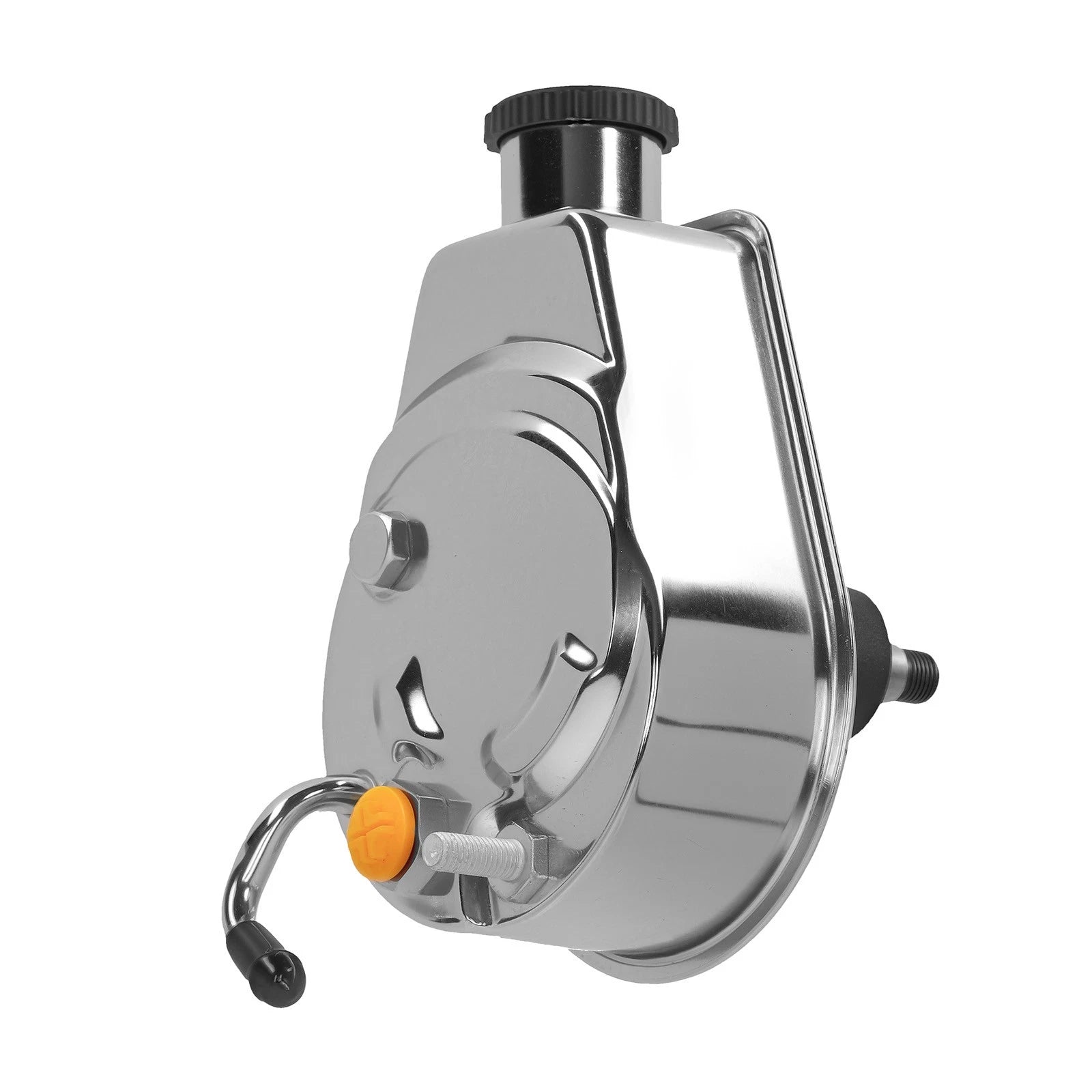 Chrome Power Steering Pump for Chevy (Saginaw 5/8" Keyed Shaft) STP01S-2