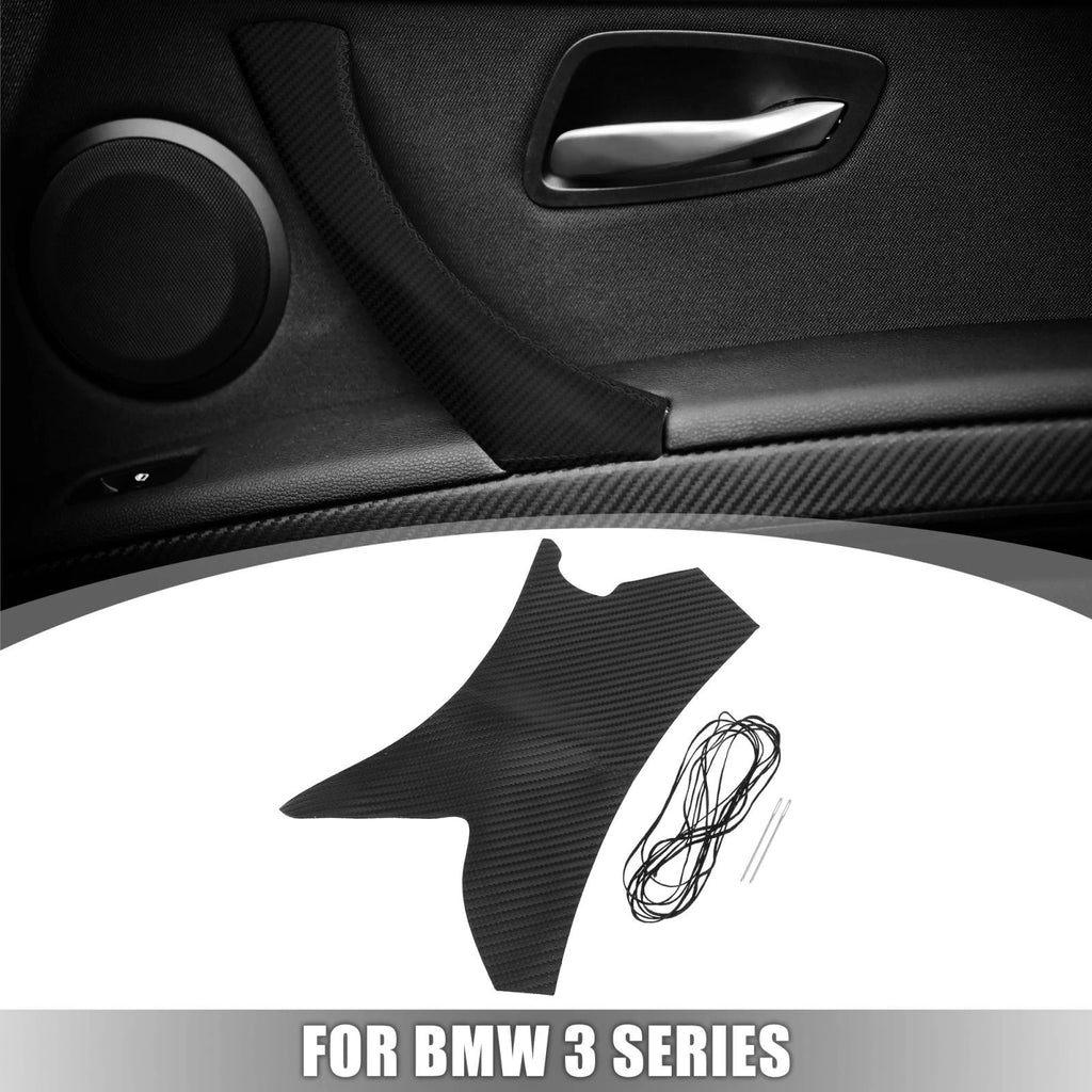 Interior Door Handle Strap Cover for BMW E90 E91 E92 (2006–2013) Carbon Fiber