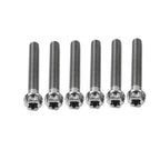 6X M8x50mm Titanium Torx Head Flange Screws for Motorcycle Bike
