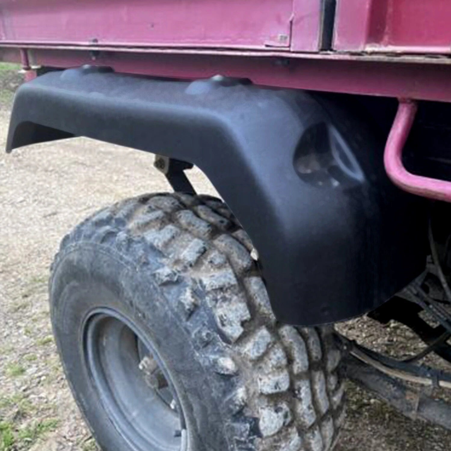 Rear Fender Pair for Kawasaki Mule 3000 3010 3020 (2001–2008) Black PP
