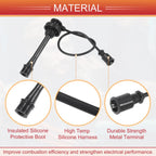 Set of 4 Spark Plug Wire Ignition Coil Cables MN137207 for Mitsubishi L300 (1990–1998)