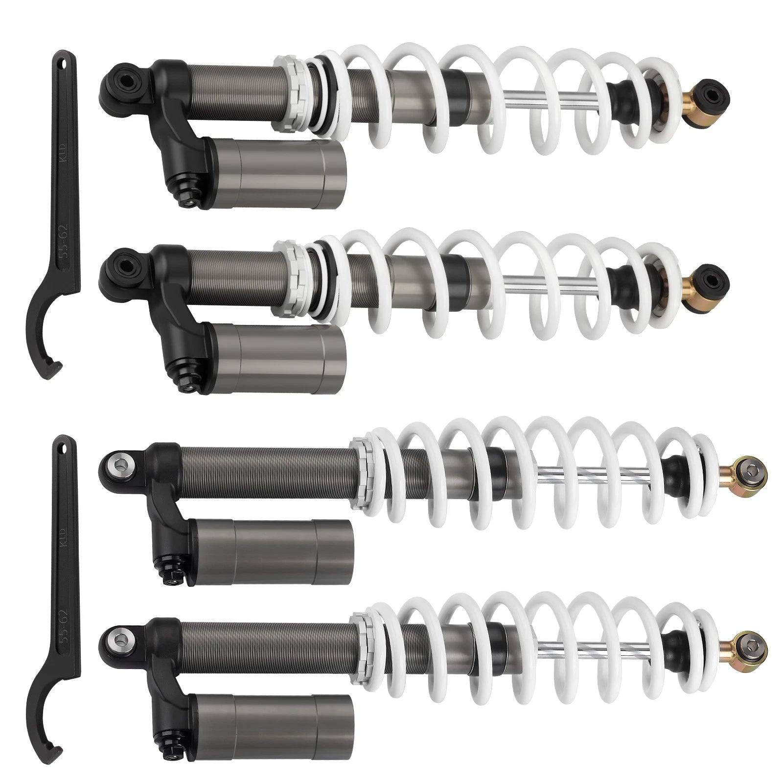Set of 4 Air Shock Absorbers for Polaris RZR S 800 EFI (2009–2012)