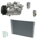AC Compressor Kit With Condenser for BMW 740Li 3.0L (2015–2015) Rear