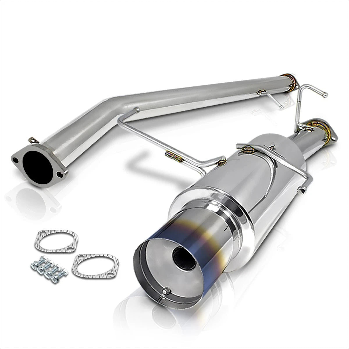 4.5" Burnt Tip Muffler Catback Exhaust Pipe for Nissan 240SX S14 (1995–1998)
