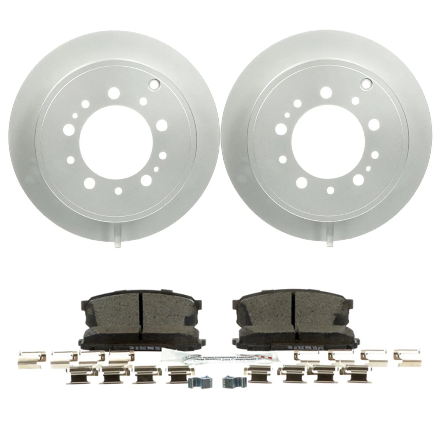 Bosch Rear Disc Brake Rotors & Ceramic Brake Pads Kit for Land Cruiser Tundra (2008–2021)