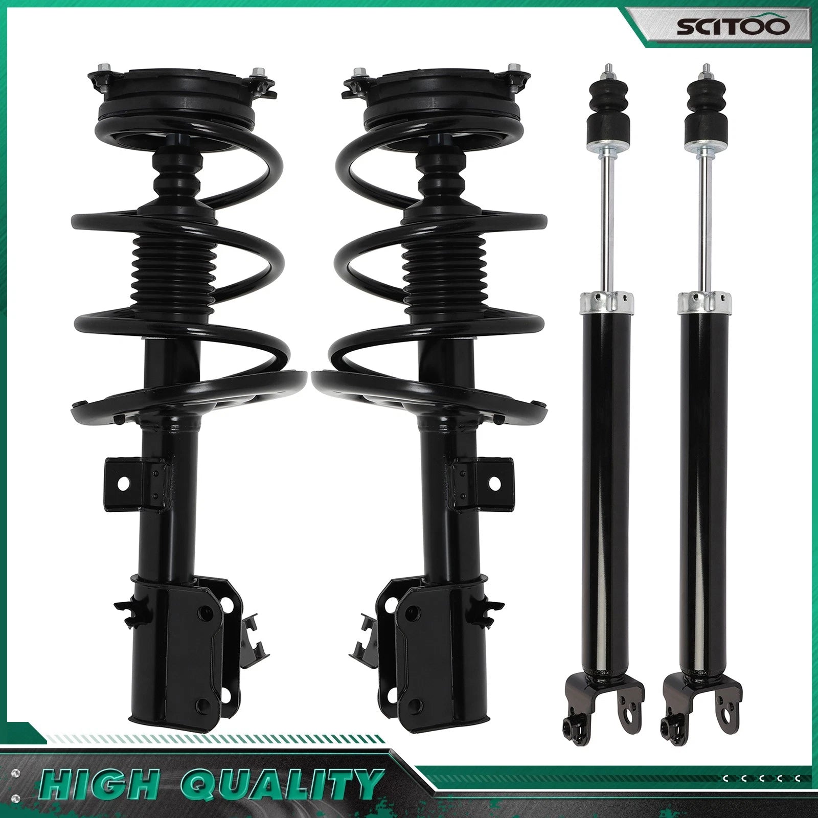 Set of 4 Struts Spring + Shock Absorber for Nissan Altima (2013–2018)