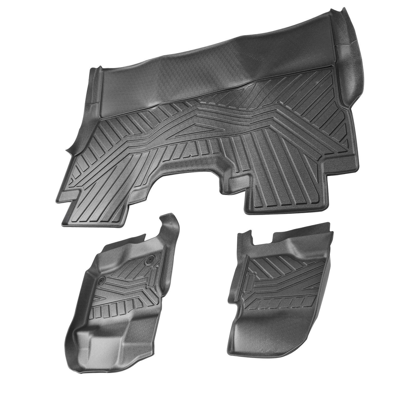Set of 2 Front & Rear Floor Mats for Ford F150 Super Crew Cab (2015–2025) TPE