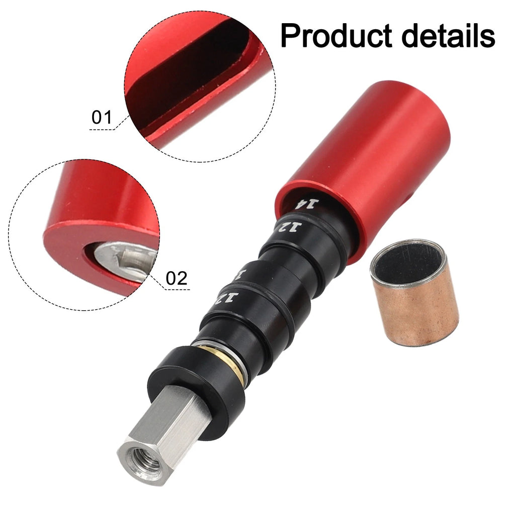 Rear Shock Absorber Bushing Tool for DU (Aluminum Alloy, Stainless Steel)